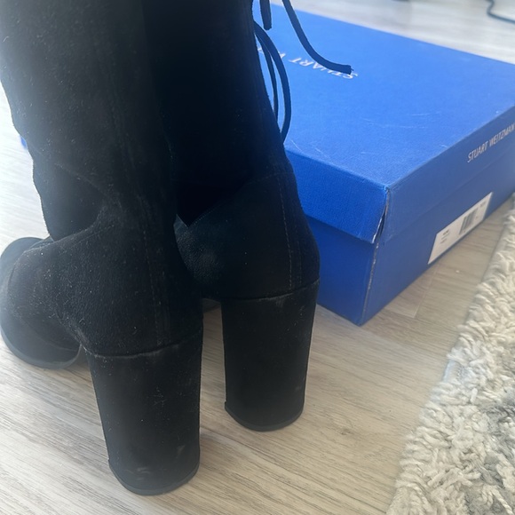 STUART WEITZMAN- Hiline Suede Over-The-Knee Boots - Picture 13 of 14
